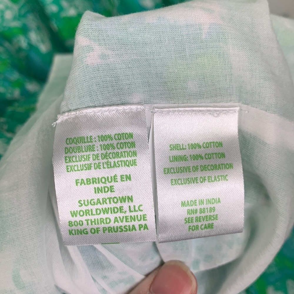 NWT Lilly Pulitzer Botanical green safari sangria Pollie cotton midi dress sz 10 - Picture 12 of 12